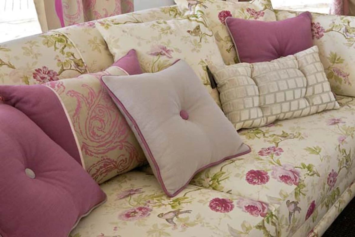 Purple cushion cover. Lightweight, easy-care cotton and silk pillowcases to protect against dust